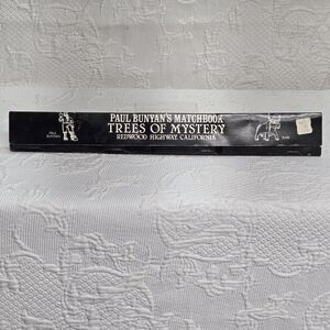 Paul Bunyan Matchbook Trees Of Mystery Redwood California Babe Ox Vintage 15"